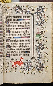 Hours of Charles the Noble, King of Navarre (1361-1425): fol. 171r, Text by Master of the Brussels Initials and Associates (French)
