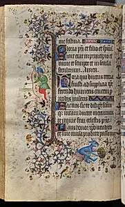Hours of Charles the Noble, King of Navarre (1361-1425): fol. 173v, Text by Master of the Brussels Initials and Associates (French)