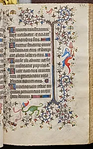 Hours of Charles the Noble, King of Navarre (1361-1425): fol. 175r, Text by Master of the Brussels Initials and Associates (French)