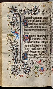 Hours of Charles the Noble, King of Navarre (1361-1425): fol. 177v, Text by Master of the Brussels Initials and Associates (French)