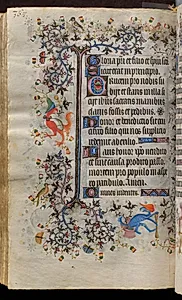 Hours of Charles the Noble, King of Navarre (1361-1425): fol. 179v, Text by Master of the Brussels Initials and Associates (French)