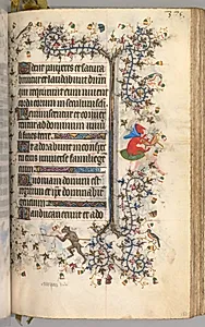 Hours of Charles the Noble, King of Navarre (1361-1425): fol. 183r, Text by Master of the Brussels Initials and Associates (French)