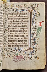 Hours of Charles the Noble, King of Navarre (1361-1425): fol. 19r, Text by Master of the Brussels Initials and Associates (French)