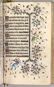 Hours of Charles the Noble, King of Navarre (1361-1425): fol. 190r, Text by Master of the Brussels Initials and Associates (French)