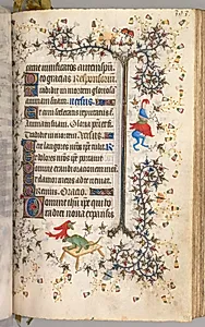 Hours of Charles the Noble, King of Navarre (1361-1425): fol. 191r, Text by Master of the Brussels Initials and Associates (French)