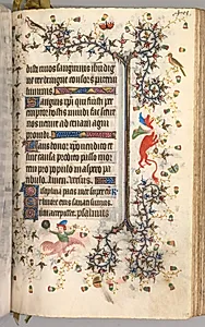 Hours of Charles the Noble, King of Navarre (1361-1425): fol. 195r, Text by Master of the Brussels Initials and Associates (French)