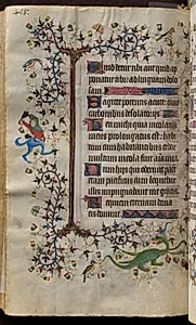 Hours of Charles the Noble, King of Navarre (1361-1425): fol. 203v, Text by Master of the Brussels Initials and Associates (French)