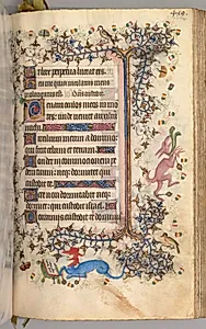 Hours of Charles the Noble, King of Navarre (1361-1425): fol. 204r, Text by Master of the Brussels Initials and Associates (French)