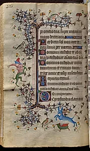 Hours of Charles the Noble, King of Navarre (1361-1425): fol. 204v, Text by Master of the Brussels Initials and Associates (French)