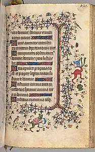 Hours of Charles the Noble, King of Navarre (1361-1425): fol. 205r, Text by Master of the Brussels Initials and Associates (French)