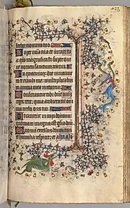 Hours of Charles the Noble, King of Navarre (1361-1425): fol. 206r, Text by Master of the Brussels Initials and Associates (French)