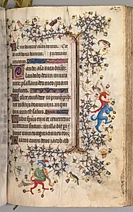 Hours of Charles the Noble, King of Navarre (1361-1425): fol. 208r, Text by Master of the Brussels Initials and Associates (French)