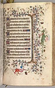 Hours of Charles the Noble, King of Navarre (1361-1425): fol. 211r, Text by Master of the Brussels Initials and Associates (French)