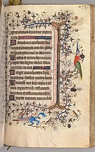 Hours of Charles the Noble, King of Navarre (1361-1425): fol. 221r, Text by Master of the Brussels Initials and Associates (French)