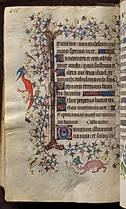 Hours of Charles the Noble, King of Navarre (1361-1425): fol. 222v, Text by Master of the Brussels Initials and Associates (French)