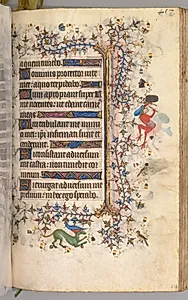 Hours of Charles the Noble, King of Navarre (1361-1425): fol. 223r, Text by Master of the Brussels Initials and Associates (French)