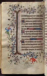 Hours of Charles the Noble, King of Navarre (1361-1425): fol. 224v, Text by Master of the Brussels Initials and Associates (French)
