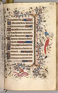 Hours of Charles the Noble, King of Navarre (1361-1425): fol. 225r, Text by Master of the Brussels Initials and Associates (French)