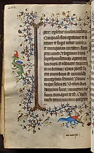 Hours of Charles the Noble, King of Navarre (1361-1425): fol. 226v, Text by Master of the Brussels Initials and Associates (French)