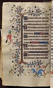 Hours of Charles the Noble, King of Navarre (1361-1425): fol. 228v, Text by Master of the Brussels Initials and Associates (French)