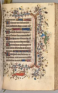 Hours of Charles the Noble, King of Navarre (1361-1425): fol. 229r, Text by Master of the Brussels Initials and Associates (French)