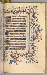 Hours of Charles the Noble, King of Navarre (1361-1425): fol. 230r, Text by Master of the Brussels Initials and Associates (French)