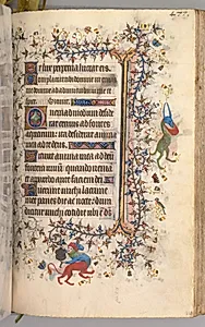 Hours of Charles the Noble, King of Navarre (1361-1425): fol. 233r, Text by Master of the Brussels Initials and Associates (French)