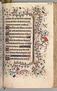 Hours of Charles the Noble, King of Navarre (1361-1425): fol. 234r, Text by Master of the Brussels Initials and Associates (French)