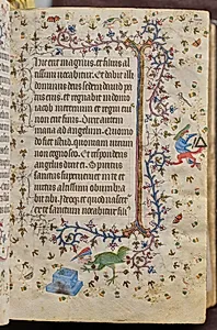 Hours of Charles the Noble, King of Navarre (1361-1425): fol. 24r, Text by Master of the Brussels Initials and Associates (French)