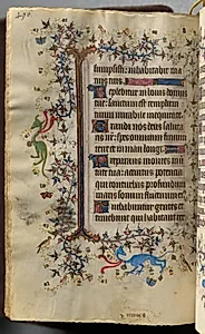 Hours of Charles the Noble, King of Navarre (1361-1425): fol. 242v, Text by Master of the Brussels Initials and Associates (French)