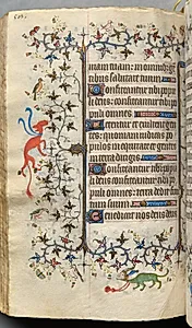Hours of Charles the Noble, King of Navarre (1361-1425): fol. 245v, Text by Master of the Brussels Initials and Associates (French)