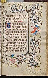Hours of Charles the Noble, King of Navarre (1361-1425): fol. 255r, Text by Master of the Brussels Initials and Associates (French)