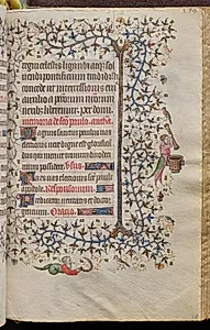 Hours of Charles the Noble, King of Navarre (1361-1425): fol. 264r, Text by Master of the Brussels Initials and Associates (French)