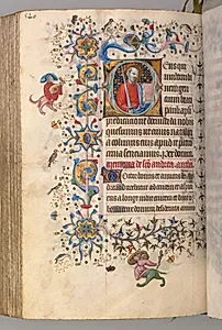 Hours of Charles the Noble, King of Navarre (1361-1425): fol. 264v, St. Paul by Master of the Brussels Initials and Associates (French)