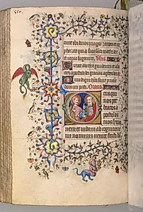 Hours of Charles the Noble, King of Navarre (1361-1425): fol. 269v, SS. Simon and Judas by Master of the Brussels Initials and Associates (French)