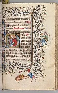 Hours of Charles the Noble, King of Navarre (1361-1425): fol. 271r, St. Barnabus by Master of the Brussels Initials and Associates (French)