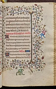 Hours of Charles the Noble, King of Navarre (1361-1425): fol. 272r, Text by Master of the Brussels Initials and Associates (French)