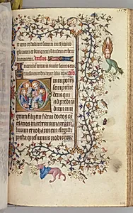 Hours of Charles the Noble, King of Navarre (1361-1425): fol. 273r, The Four Evangelists by Master of the Brussels Initials and Associates (French)