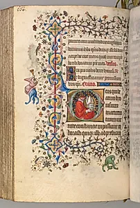 Hours of Charles the Noble, King of Navarre (1361-1425): fol. 276v, St. Denis by Master of the Brussels Initials and Associates (French)