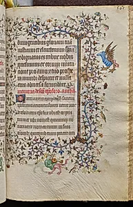 Hours of Charles the Noble, King of Navarre (1361-1425): fol. 277r, Text by Master of the Brussels Initials and Associates (French)