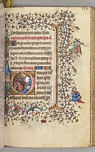 Hours of Charles the Noble, King of Navarre (1361-1425): fol. 278r, St. George by Master of the Brussels Initials and Associates (French)