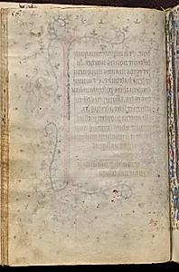 Hours of Charles the Noble, King of Navarre (1361-1425): fol. 28v by Master of the Brussels Initials and Associates (French)