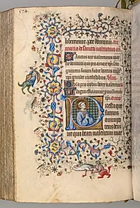 Hours of Charles the Noble, King of Navarre (1361-1425): fol. 281v, St. Valentine by Master of the Brussels Initials and Associates (French)