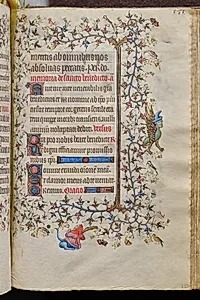 Hours of Charles the Noble, King of Navarre (1361-1425): fol. 287r, Text by Master of the Brussels Initials and Associates (French)