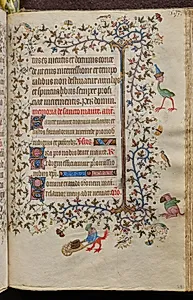Hours of Charles the Noble, King of Navarre (1361-1425): fol. 291r, Text by Master of the Brussels Initials and Associates (French)