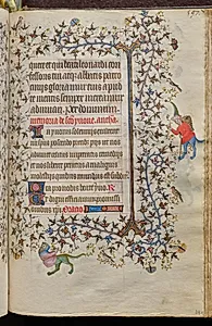 Hours of Charles the Noble, King of Navarre (1361-1425): fol. 293r, Text by Master of the Brussels Initials and Associates (French)
