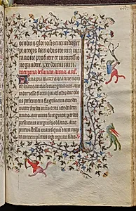 Hours of Charles the Noble, King of Navarre (1361-1425): fol. 294rv, Text by Master of the Brussels Initials and Associates (French)