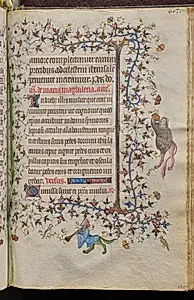 Hours of Charles the Noble, King of Navarre (1361-1425): fol. 296r, Text by Master of the Brussels Initials and Associates (French)