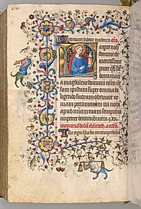 Hours of Charles the Noble, King of Navarre (1361-1425): fol. 296v, St. Mary Magdalene by Master of the Brussels Initials and Associates (French)