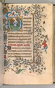 Hours of Charles the Noble, King of Navarre (1361-1425): fol. 299a, St. Margaret by Master of the Brussels Initials and Associates (French)